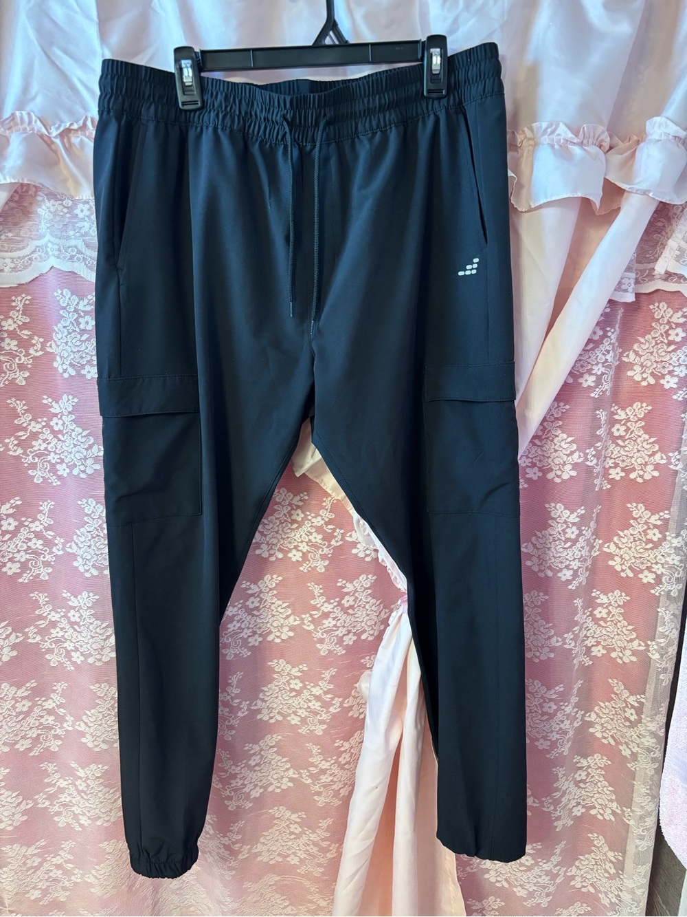 BCG men’s Black Cargo Jogger Pants